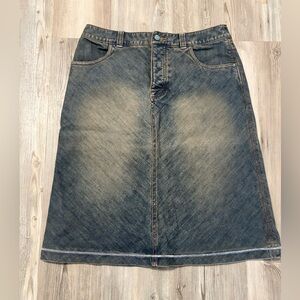 Royal Robbins Blue Denim Skirt